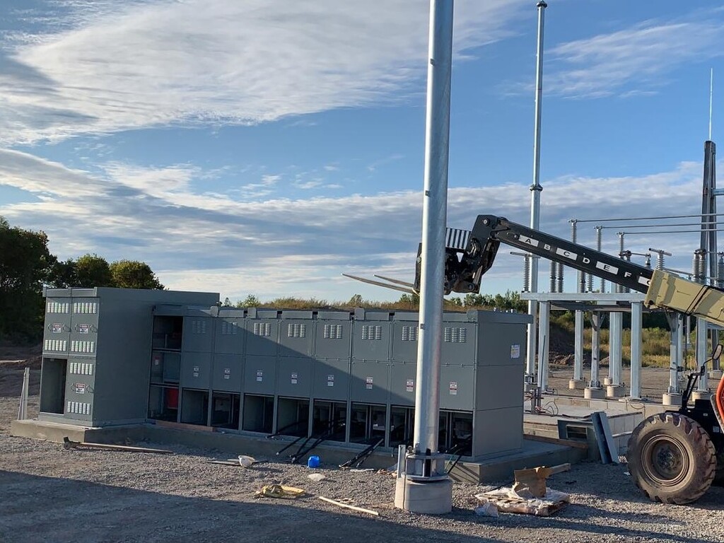 towers of electrical equipment